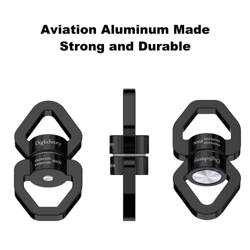 2 Pack Swing Swivel Heavy Duty, Spinning Swing Swivel,35KN Capacity,for Rock Climing,Aerial Silk Swivels,Children's Swings,Black - style: Black-2 Pack