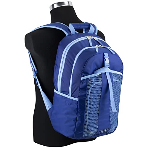 FUEL Lunch Backpack Set Student Water Resistant Bookbag Bag Soft Reusable Insulated Cooler Lunch Box Thermal Travel Office Lunch Bag, Lazuli Blue - color: Lazuli Blue