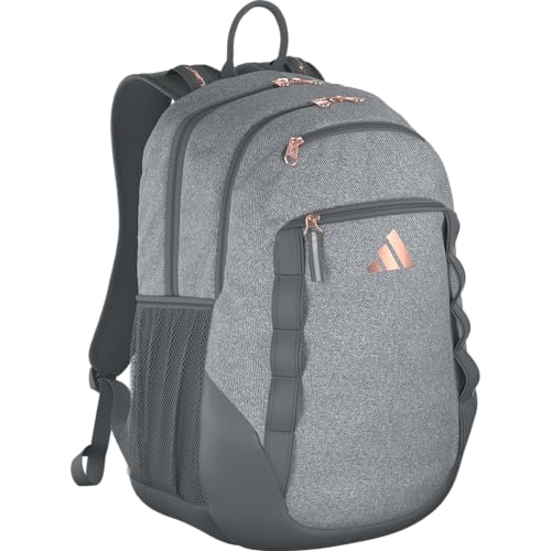 adidas Excelerator School Backpack 33L - color: Twill Grey/Grey/Rose Gold