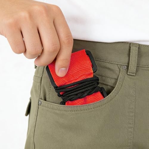 Multi Use Strong Adjustable Luggage Connector Straps for Suitcases,2 Pack Flexible Luggage Accessories Elastic Fastening Bag Strap (Red) - color: Red