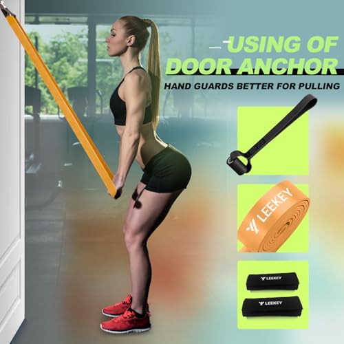 LEEKEY Pull Up Assistance Bands,5-125LB Resistance Bands with Grip、Door Anchor、Gym Bag - Exercise Bands for Full-Body Training, Fitness, Physical Therapy -USA Original Patent - style: 5-125LBS MORANDI