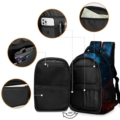 Boys Backpack with Lunch Box and Pencil Case, 3Pcs Gamer Backpack for Boys Teens, 17 Inch Large Capacity - color: Game-tkcz-5