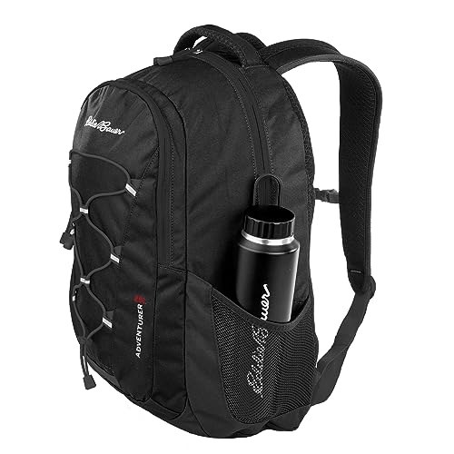 Eddie Bauer Adventurer Backpack with Organization Compartments and Hydration/Laptop Compatible Sleeve, Adventurer - Black, 25L - color: Adventurer - Black, size: 25L