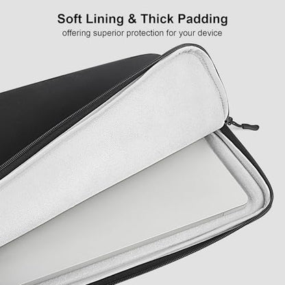 17 Inch Laptop Sleeve Case, Laptop Protective Carry Case with Retractable Handle for Microsoft Surface,Dell XPS 17,HP Envy,Lenovo ThinkPad,ASUS,Acer,Black - color: Black, size: 17 Inch