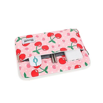 Canvaslife Pattern 13 inch Canvas Laptop Sleeve with Pocket 13 inch 13.3 inch Laptop 13 case13 Sleeve (Cherry) - color: Cherry, size: 13 inch/13.3 inch