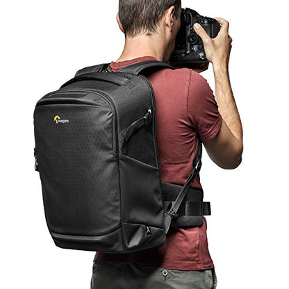 Lowepro Flipside BP 400 AW III Mirrorless and DSLR Camera Backpack - Black - with Rear Access - with Side Access - with Adjustable Dividers - for Mirrorless Like Sony α7 - LP37352-PWW - color: Black