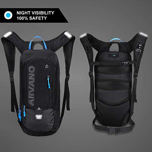 Bike Backpack Small Mountain Biking Backpack Lightweight 6l Daypack - MTB Cycling,Hiking,Skiing,Snow Bicycle,Snowboard | Lightweight - color: Black