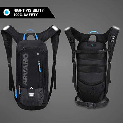 Bike Backpack Small Mountain Biking Backpack Lightweight 6l Daypack - MTB Cycling,Hiking,Skiing,Snow Bicycle,Snowboard | Lightweight - color: Black