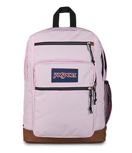 JanSport Cool Backpack with 15-inch Laptop Sleeve, Large Computer Bag Rucksack with 2 Compartments, Ergonomic Straps, Pink Ice - color: Pink Ice