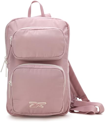 Reebok Unisex Crossbody Bag - Convertible Compact Durable Cross Body Bag for Women and Men - Gym and Travel Essentials, Size One Size, Mikayla Ashen Lilac - color: Mikayla Ashen Lilac