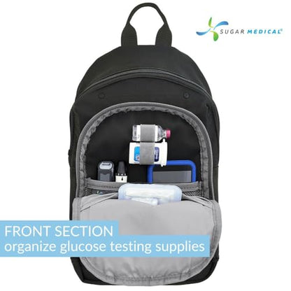 Sugar Medical Insulated Diabetes Sling Backpack | Diabetic Care Products | Diabetic Supplies Travel | Diabetes Care (Nico) - color: Nico