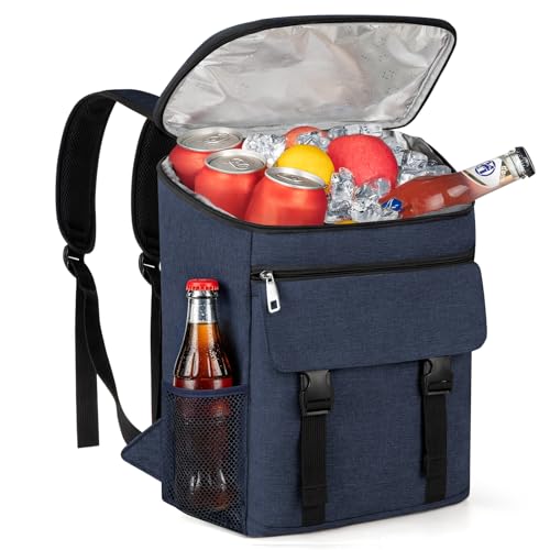 Cooler Backpack- 50 Cans Insulated Backpack Cooler for Men & Women Portable Leak Proof Lunch Backpack Cooler Bag Backpack Coolers for Beach Picnic Travel Work Camping Hiking-Blue - color: Blue, size: 50 Cans