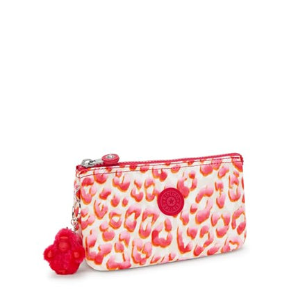 Kipling Women's Creativity Large Pouch, Versatile Cosmetics Kit, Lightweight Travel Organizer - color: Latin Cheetah, size: 7.25''L x 4.25''H x 1.5''D