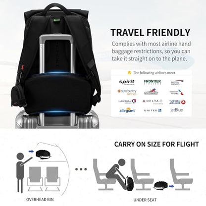 OIWAS Backpack for Work Fit 16'' Notebook, Water-Resistant 24.5L Laptop Backpack with Air Weight System and Magnetic Buckle, TSA-Friendly Business Laptop Backpack for Commuting - style: 24.5l
