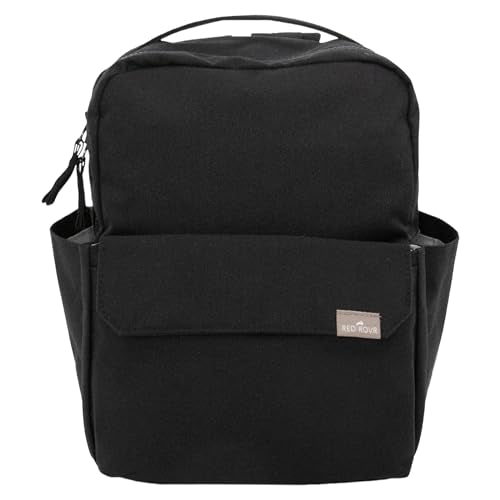 RED ROVR Mini Roo Lightweight Backpack | 6 pockets for everyday essentials (Black) - color: Black