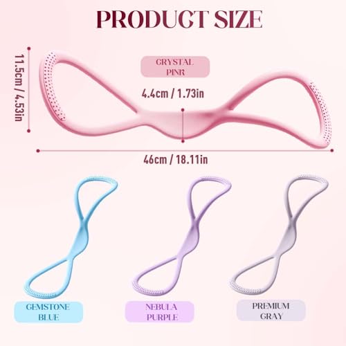 Resistance Bands, Figure 8 Fitness Resistance Band, Exercise Bands with Handles, Chest Expander Strap, Fullbody Yoga Pulling Rope, Stretching Equipment for Arm, Back - color: 3pcs-Set1 35lbs