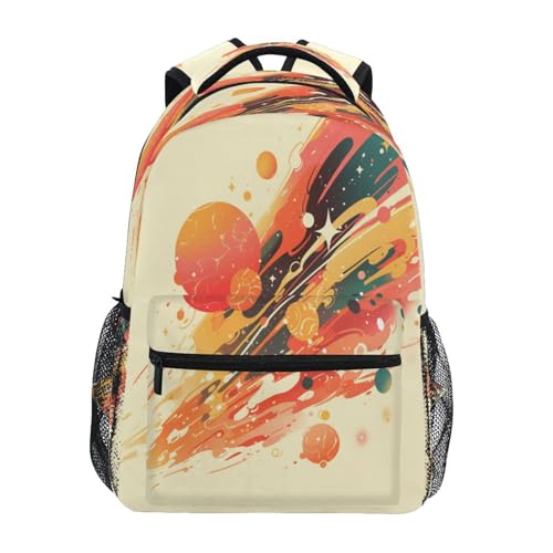 Laptop Backpack for Women Men Fashion College School Computer Bag with Chest Strap for College Work Squash (summer) Style - color: Multicolor02