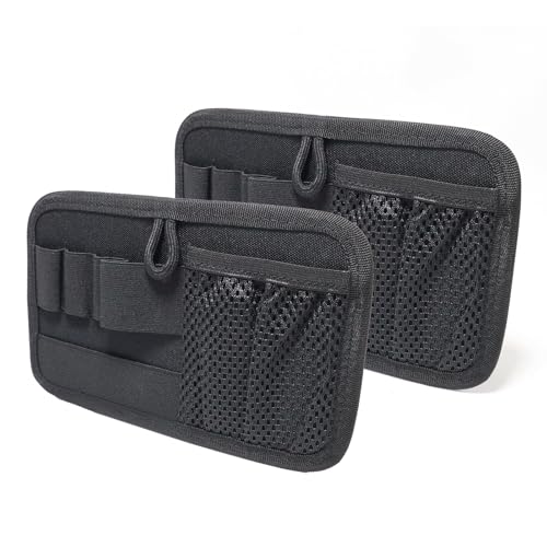 2 Pack Backpack Organizer Insert Tactical Bag Modular Pack Insert Organizer Utility Accessories Admin Panel Hook and Loop Fasteners for Packs Backpack or Messenger Bags - color: Black
