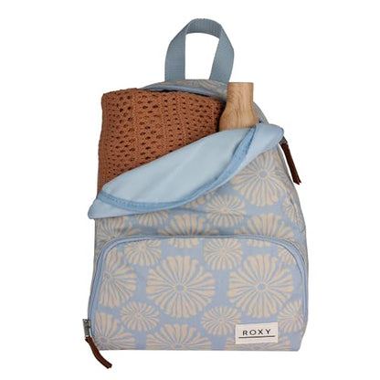 Roxy Women's Always Core Backpack | Travel | Everyday Carry | Beach | Polyester | 8L Capacity - Chambray Tropical Tile - color: Chambray Tropical Tile