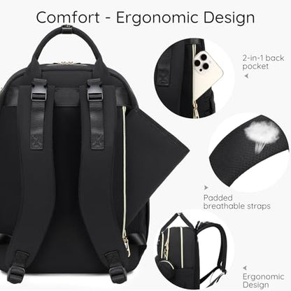 Diaper Bag Backpack, Large 26L Baby Bag with Portable Changing Pad & Pacifier Case, Waterproof Quilted Maternity Backpack for Mom and Dad, Travel Essentials with Insulated Pockets, Green - color: Olive Green