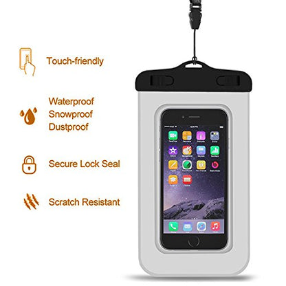 Unigear Dry Bag Waterproof, 2L/5L/10L/20L/30L/40L Floating and Lightweight Bags for Kayaking, Boating, Fishing, Swimming and Camping with Waterproof Phone Case - color: Yellow, size: 5L