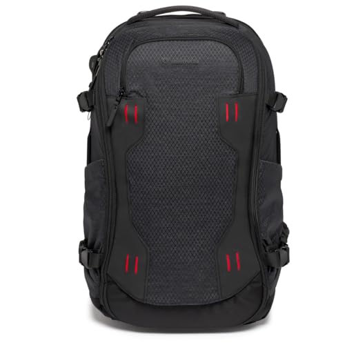 Manfrotto PRO Light Flexloader L, Professional Backpack for Cameras, Expandable Pocket for 3-Axis Gimbal Stabilizer, Multiple Tripod Attachment Points, Interchangeable Dividers, Black