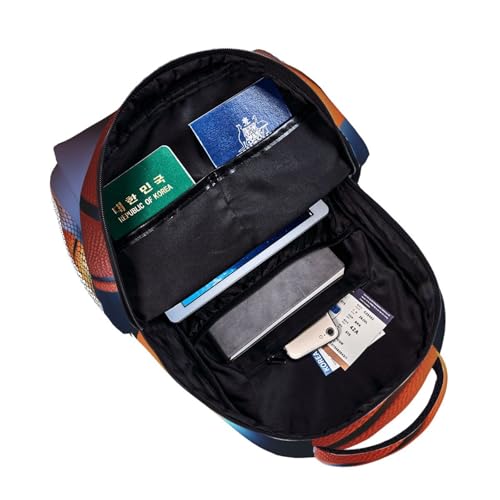 Travel Backpack Basketball Ball Carry on Backpack Lightweight Business 15.6inch Laptop Backpack for Men Women - color: Basketball Ball