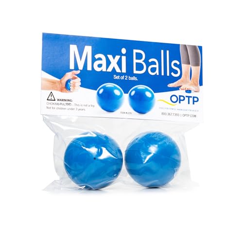 OPTP Maxi Balls Self-Massage Ball Set for Therapy and Strength Exercises, Hand and Foot Roller to Relieve Tension and Rehydrate Connective Tissue - size: 2 Count (Pack of 1)