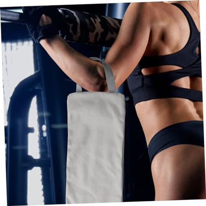 Fitness Training Sandbag Durable Workout Sand Bag with Handles for Weight Lifting Yoga and Cardio for Functional Training and Muscle Building Grey Color