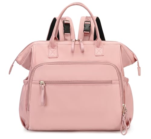 LORADI Large Diaper Bag Tote, Hospital Bag, Baby Shower Essential | 14 Pockets, Convertible, Stroller Clips, 3 Insulated Pockets, Water-resistant, Easy to Clean - color: Pink, size: Large-20L