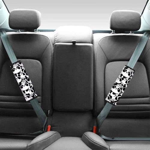 Dreaweet Car Seat Belt Cover Cute Panda Car Accessories Seatbelt Covers for Kids Women Soft Universal Seat Belt Cushion for Cars SUV Trucks Sedan - color: Panda