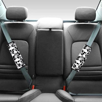 Dreaweet Car Seat Belt Cover Cute Panda Car Accessories Seatbelt Covers for Kids Women Soft Universal Seat Belt Cushion for Cars SUV Trucks Sedan - color: Panda