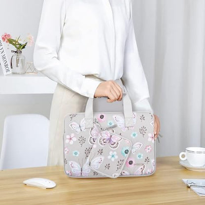 11.6 12.9 13 inch Elastic Laptop Sleeve with Small Case Compatible with 13 inch MacBook Neo Air Pro M5/M4/M3/M2/M1, iPad 13 12.9, XPS 13 and Most 11.6 12.9 13 inch Notebooks Tablets,B02F01 - color: B02f01, size: 11.6"-13"