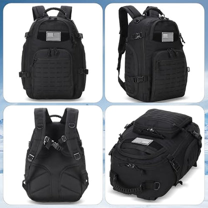 30L Hiking Backpack Lightweight Outdoor Daypack Camping Backpack Outdoor Travel Daypack Day Pack for Man Woman (Black) - color: Black