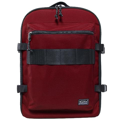 Underseat Carry-On Backpack Luggage, 15-inch Laptop Lightweight Backpack with trolley strap, Travel Commute Gym Sport, 17L Red Wine - color: Wine