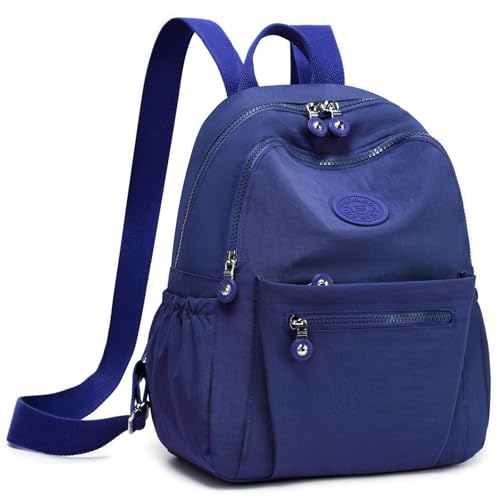 Mini Backpack Purse for Women, Stylish Daypack Shoulder Bag, Small Lightweight Daypack for Work Travle College (A- Dark Blue) - color: A- Dark Blue