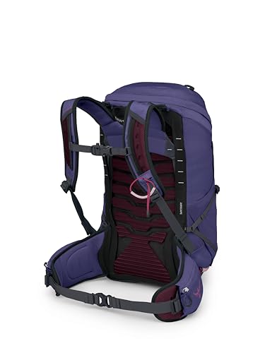 Osprey Tempest 26L Women's Lightweight Hiking Backpack - Daypack for Travel & Camping, Deep Fig/Hotspot Pink - color: Deep Fig/Hotspot Pink, size: 26L