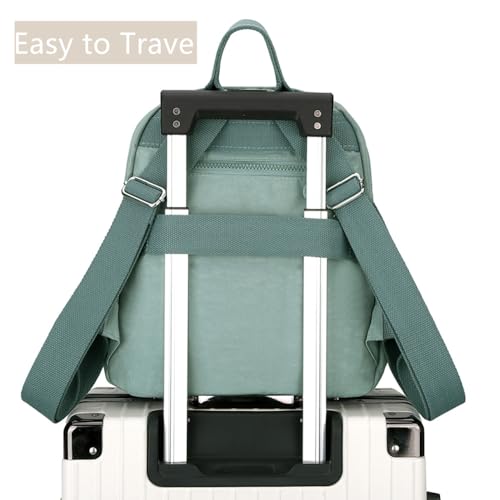 Tanweibago Mini Nylon Women Backpacks,11L Small Ladies backpacks Casual Lightweight Women Shopping Travel Daypack (Navy Blue) - color: Navy Blue