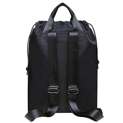 KAUKKO Drawstring Sports Backpack Gym Yoga Bag Shoulder Rucksack for Men and Women BLACK,19.09L - color: H02-2-black