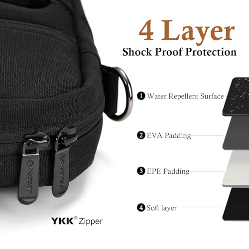 bagasin 17 17.3 inch Laptop Computer PC Shoulder Bag Carrying Case, Water-Repellent Fabric Briefcase, Lightweight Toploader, Business Casual or School - color: Black, size: 17-17.3