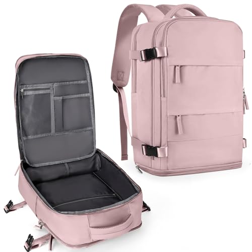 coowoz Travel Backpack For Women Men,Carry On Backpack,Hiking Backpack Waterproof Outdoor Sports Rucksack Casual Daypack travel essentials（Pink Purple） - color: Pink Purple, size: Small