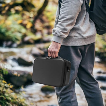 FPVtosky Carrying Case for DJI Flip (Only for RC-N3), PU Leather Travel Storage Flip Bag with Shoulder Strap, Fits RC-N3 Controller Drone Aceessories[CASE ONLY]