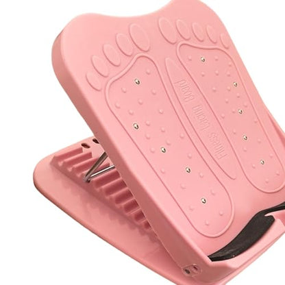 Vaveren Slant Board Calf Stretcher Incline Board Ankle Stretcher with Massage Multi Ffunctional Lightweight Aid Leg Exercise Machines, Pink - color: Pink