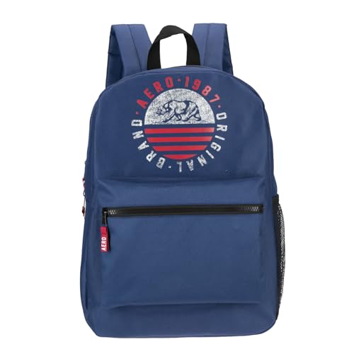 AEROPOSTALE Fieldtrip Unisex Backpack - AE Mens and Womens Bag for Everyday Use - Navy - color: Navy Bear
