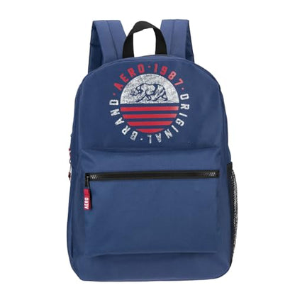 AEROPOSTALE Fieldtrip Unisex Backpack - AE Mens and Womens Bag for Everyday Use - Navy - color: Navy Bear