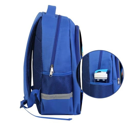 ZRENTAO Kids Backpack, 3D Reflective Cartoon, 600D Polyester & Dual Zippers, 17" Bookbag with Ergonomic Design for boys & girls age 6-18, Octopus Space Style for school Children Kids - color: 20#octopus