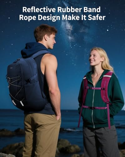 ECOHUB Hiking Backpack 30L Travel Backpack Lightweight Casual Daypack Water Resistant Camping Bag Outdoor Sports Back pack for Men Women - color: Blue