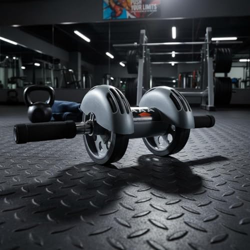 Automatic Return Silent Abdominal Braking Abdominal Exercise Roller for Beginners, Home Gym - style: Four-wheel Rebound