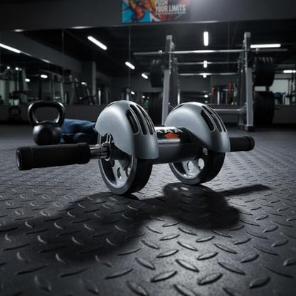 Automatic Return Silent Abdominal Braking Abdominal Exercise Roller for Beginners, Home Gym - style: Four-wheel Rebound