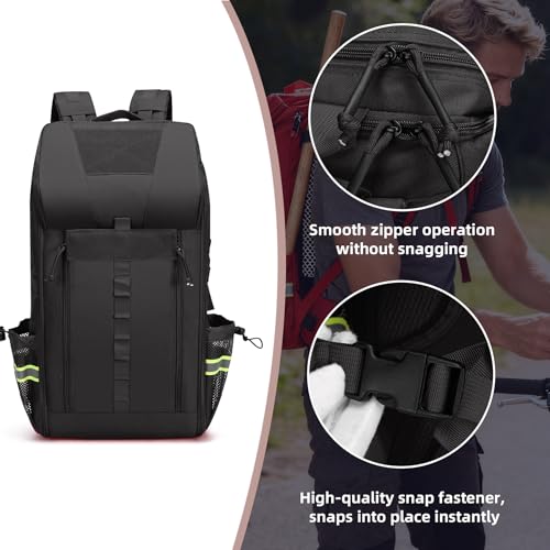 First Aid Backpack Empty, Emergency Bag, Medical Backpack, Emergency Responder for Nursing Student, Therapist, Doctors (Bag Only) - color: Black